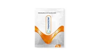 ساشه ژل بین دندانی کلرهگزیدین ۰.۲٪ - فلوراید ۰.۳۲٪ تبسم (جعبه 36 عددی)